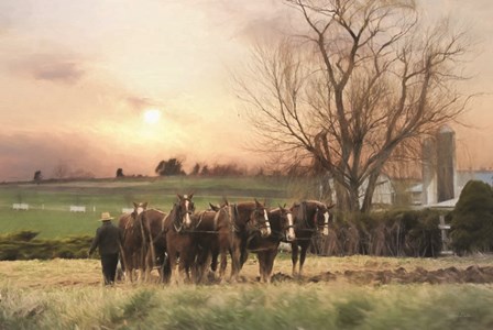 Lancaster Spring Plowing by Lori Deiter art print