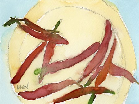 Peppers on a Plate II by Sam Dixon art print
