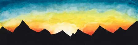 Sunrise Over the Mountains by Amaya art print