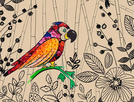 Bird Rainforest by Patricia Pinto art print