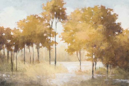 Autumn Lake Gold by Julia Purinton art print