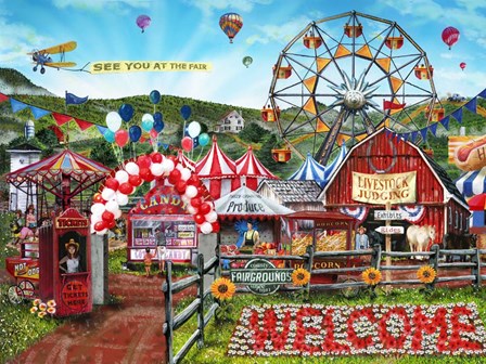 At The Fair by Tom Wood art print