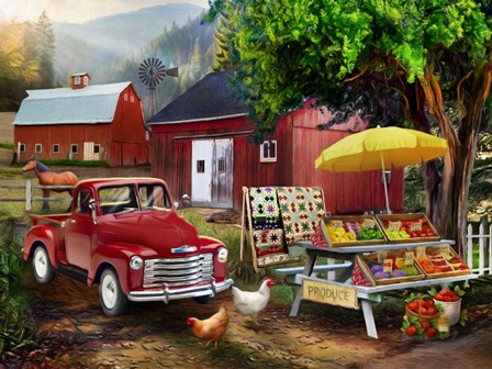 Country Produce by Tom Wood art print