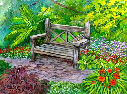 A Place to Pause by Val Stokes art print