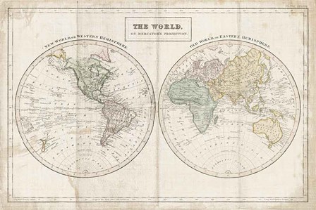 Old World Eastern Western Linen v2 by Wild Apple Portfolio art print