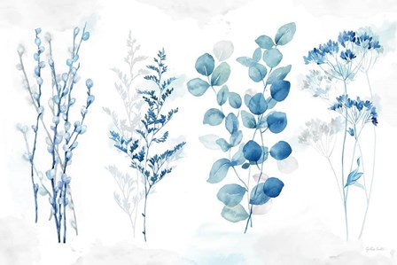 Indigo Botanicals Landscape by Cynthia Coulter art print