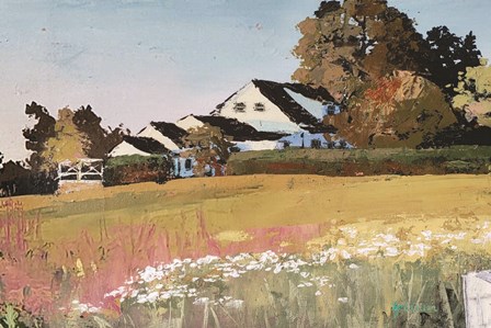 Farmyard Landscape II by Marie-Elaine Cusson art print
