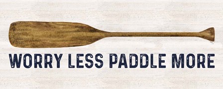 Less Talk More Fishing panel I-Paddle More by Tara Reed art print