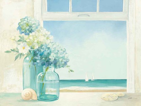 Seaside Hydrangea by Julia Purinton art print