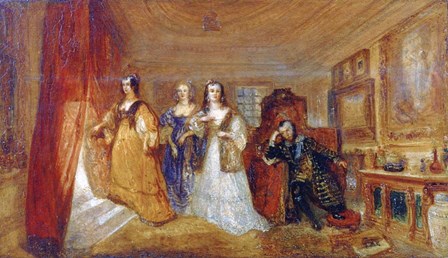 Lucy, Countess of Carlisle, and Dorothy Percys Visit to their Father Lord Percy, c1831 by J.M.W. Turner art print