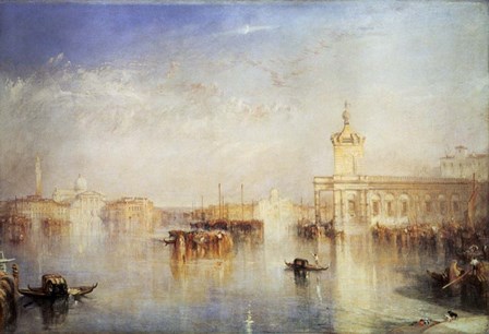 The Dogana, San Giorgio, Citella, from the steps of the Europa, Venice, 1842 by J.M.W. Turner art print