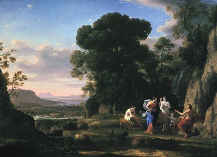 Judgement of Paris (1645-1646) by Claude Lorrain art print