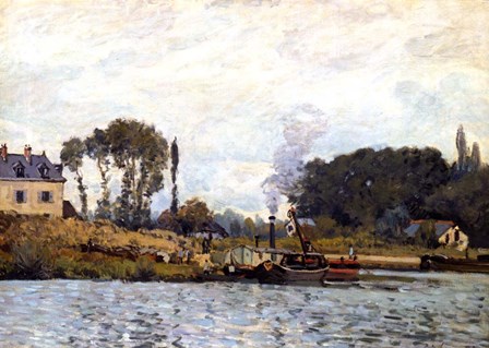 Boats on the Canal, 1873 by Alfred Sisley art print