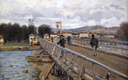 Foot Bridge at Argenteuil, 1872 by Alfred Sisley art print