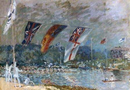 Regatta at Molesey, 1874 by Alfred Sisley art print