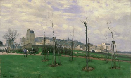 View of Montmartre from the Cite des Fleurs, 1869 by Alfred Sisley art print