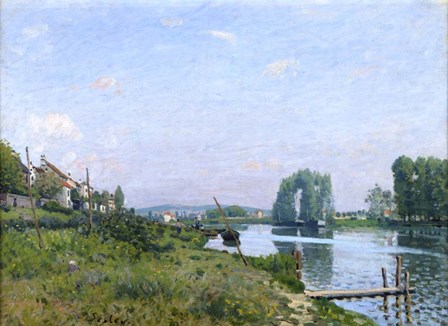 Ile Saint-Denis, 1872 by Alfred Sisley art print