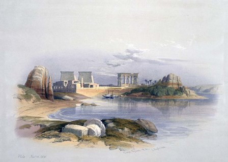 Philae, 1838 by David Roberts art print