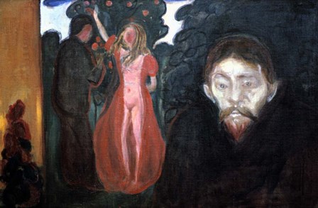 Jealousy, 1895 by Edvard Munch art print