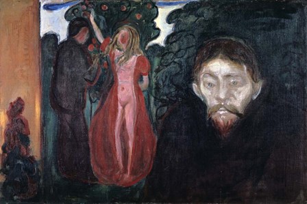 Jealousy,1895 by Edvard Munch art print
