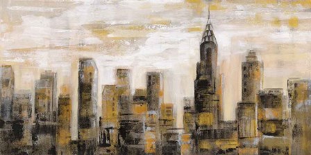 Manhattan Skyline by Silvia Vassileva art print