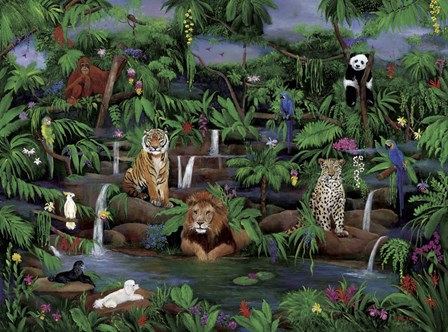 Best Friends Visit the Wild by Betty Lou art print