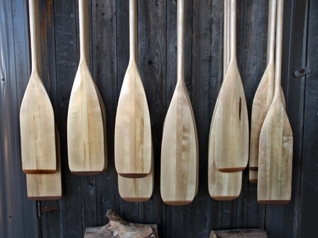 Canoe Paddles by Clive Branson art print