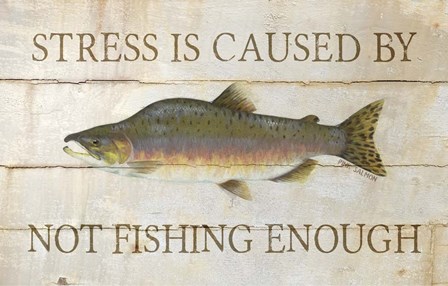Stress and Fishing by Cora Niele art print