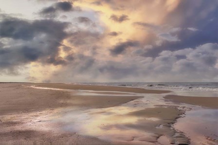 Beach with Cloudy Sky by Cora Niele art print