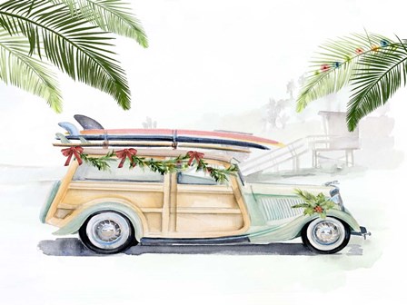 So Cali Christmas II by Jennifer Parker art print