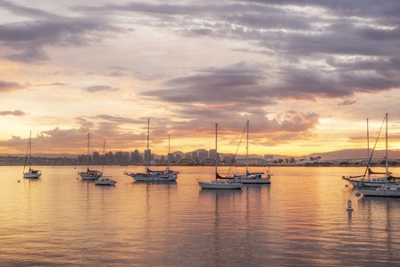 Magical Morning Hues In San Diego by Joseph S Giacalone art print