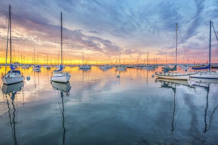 A Perfectly Calm Sunset, San Diego by Joseph S Giacalone art print