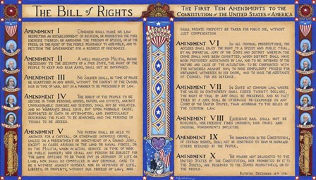 Bill Of Rights by Kathy Jakobsen art print