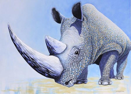 Rhino by Michelle Faber art print