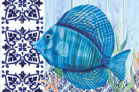 Blue Fish by ND Art &amp; Design art print