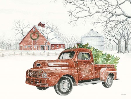 Christmas Barn by Cindy Jacobs art print