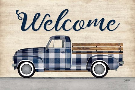 Welcome Truck by Marla Rae art print