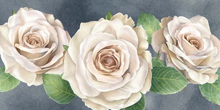 Ivory Roses on Gray Landscape I by Kelsey Wilson art print