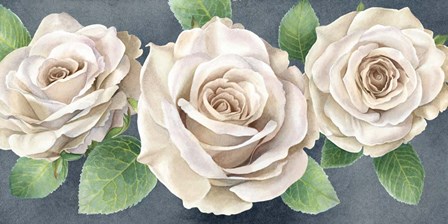 Ivory Roses on Gray Landscape II by Kelsey Wilson art print