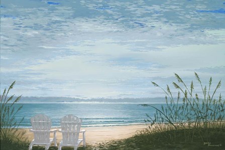 Beach Chairs by Bruce Nawrocke art print