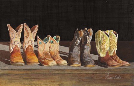 Cowboy Boots by Tanis Bula art print