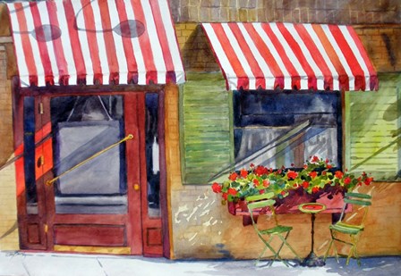 Cozy Cafe by Kay Smith art print