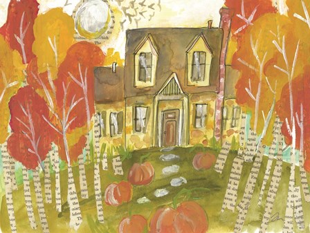 Trick or Treat House by Jessica Mingo art print