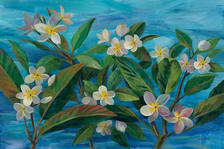 Oceanside Plumeria by Silvia Vassileva art print