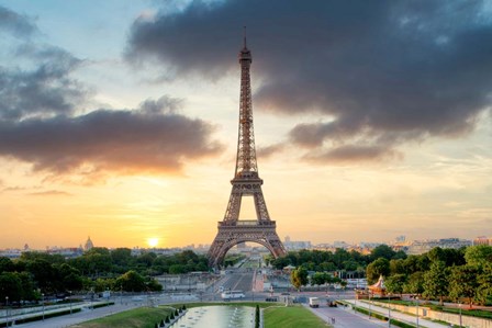 Eiffel Tower Sunset by Alan Blaustein art print