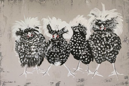 Polish Chickens by Suzi Redman art print