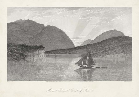 Mount Desert, Coast of Maine by William Cullen Bryant art print