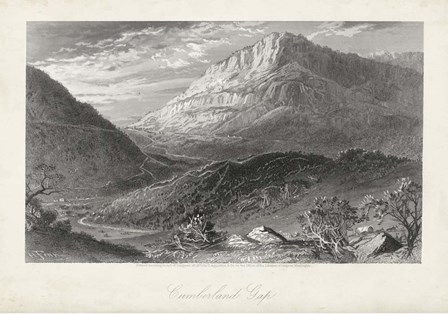 Cumberland Gap by William Cullen Bryant art print