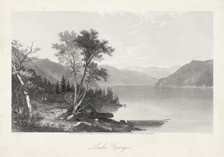 Lake George by William Cullen Bryant art print