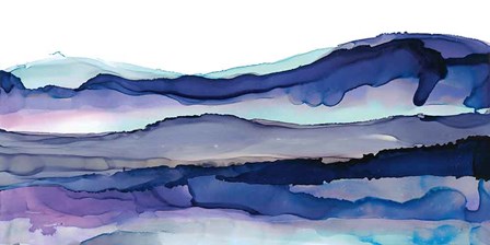 Coastal Ink I Blue Crop by Chris Paschke art print